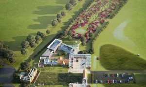 Hauser and Wirth Somerset artists impression, aerial view